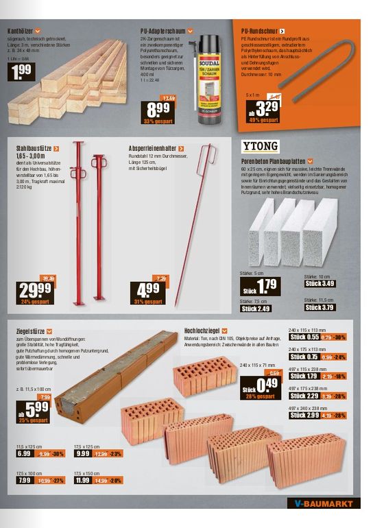 Prospekt V-Baumarkt 11.07.2024 - 17.07.2024