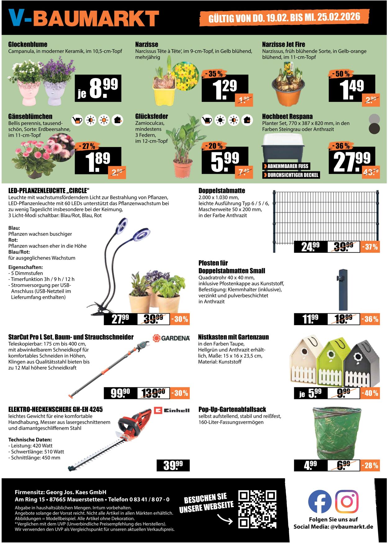 Prospekt V-Baumarkt 19.02.2026 - 25.02.2026