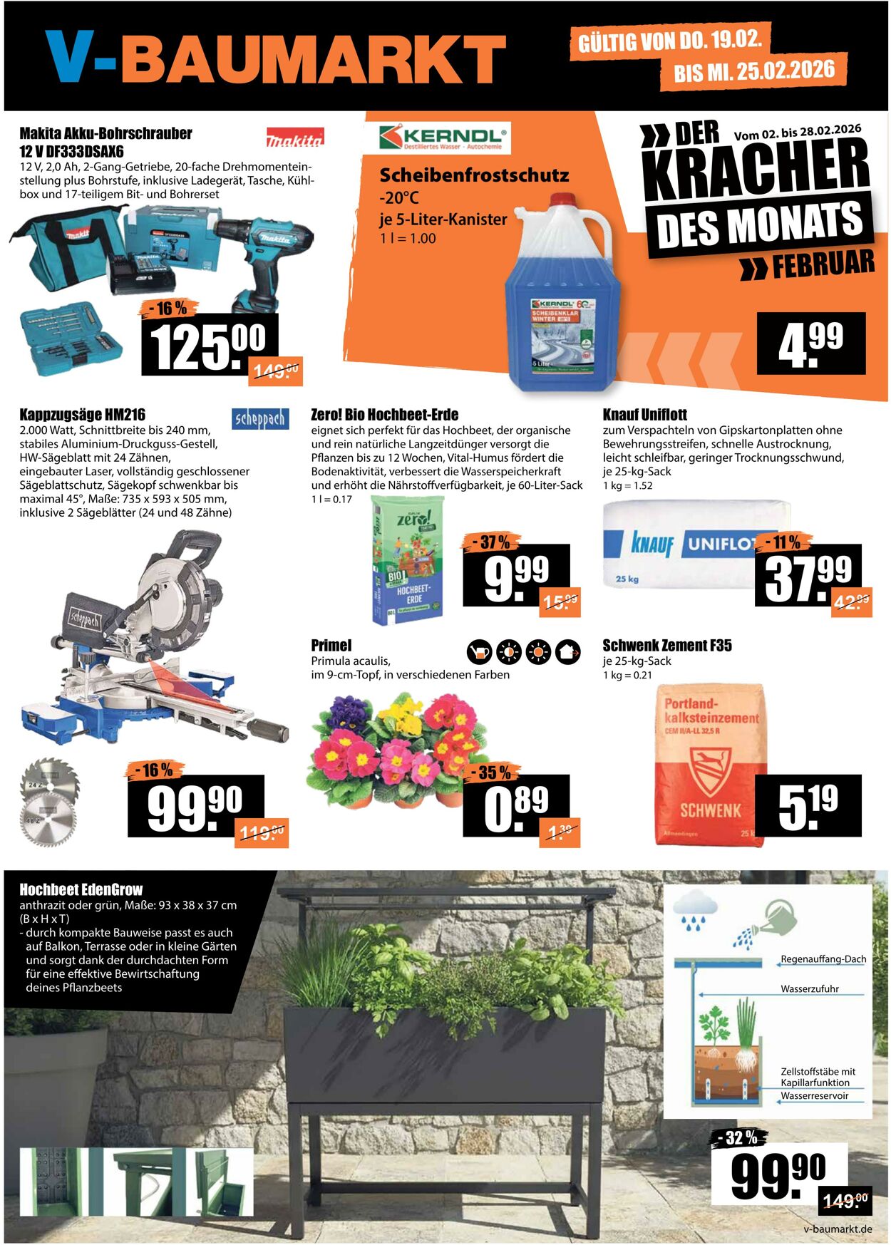 Prospekt V-Baumarkt 19.02.2026 - 25.02.2026