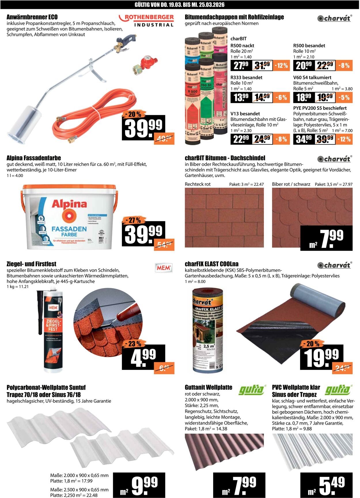 Prospekt V-Baumarkt 19.03.2026 - 25.03.2026