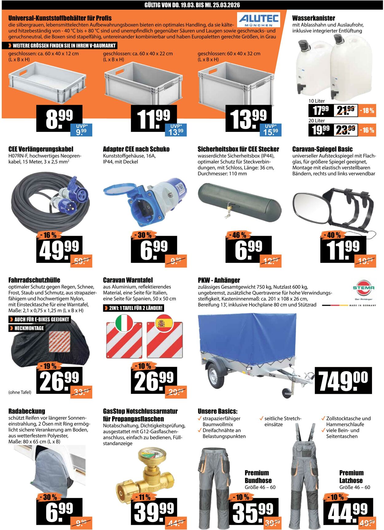 Prospekt V-Baumarkt 19.03.2026 - 25.03.2026