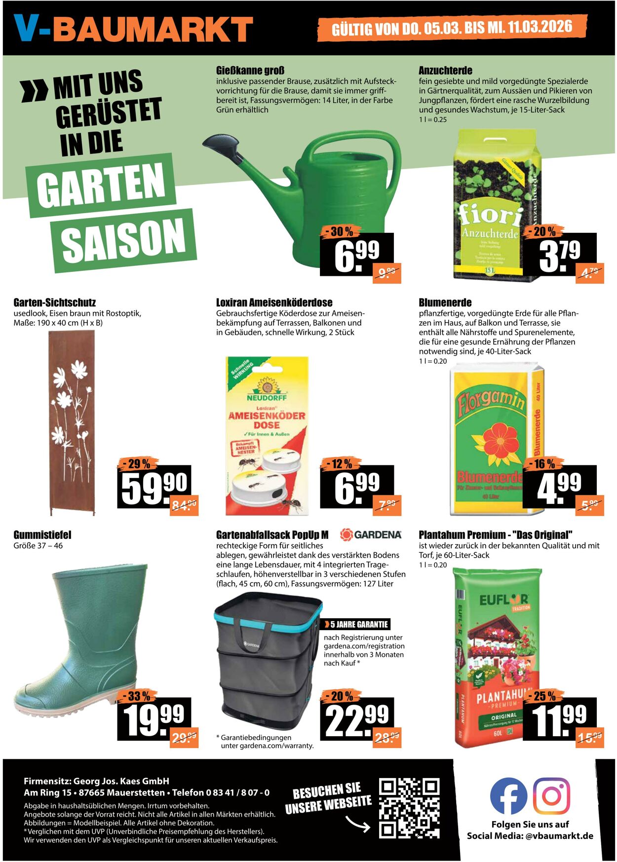Prospekt V-Baumarkt 05.03.2026 - 11.03.2026