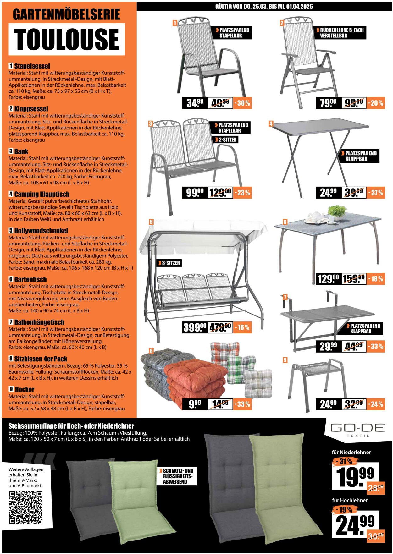 Prospekt V-Baumarkt 26.03.2026 - 01.04.2026