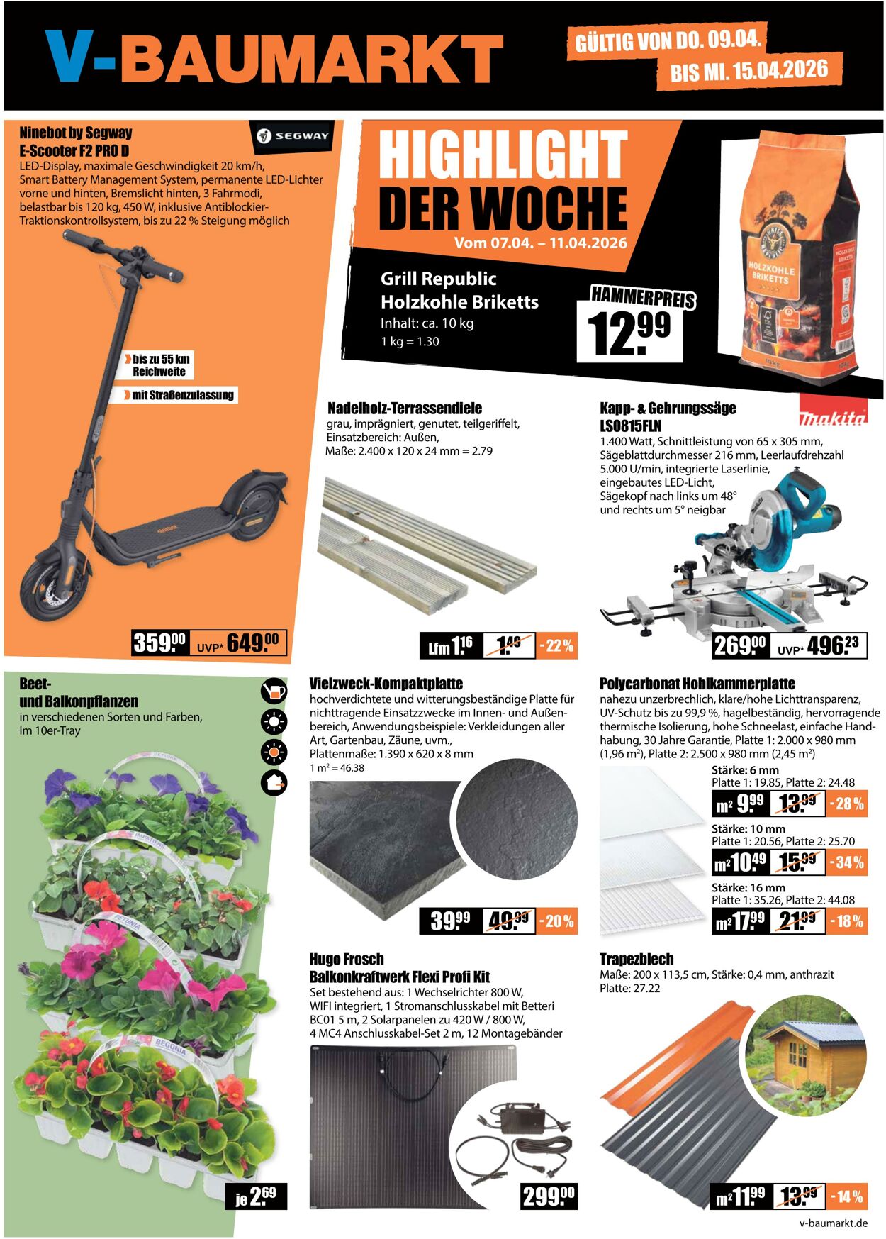 Prospekt V-Baumarkt 09.04.2026 - 15.04.2026