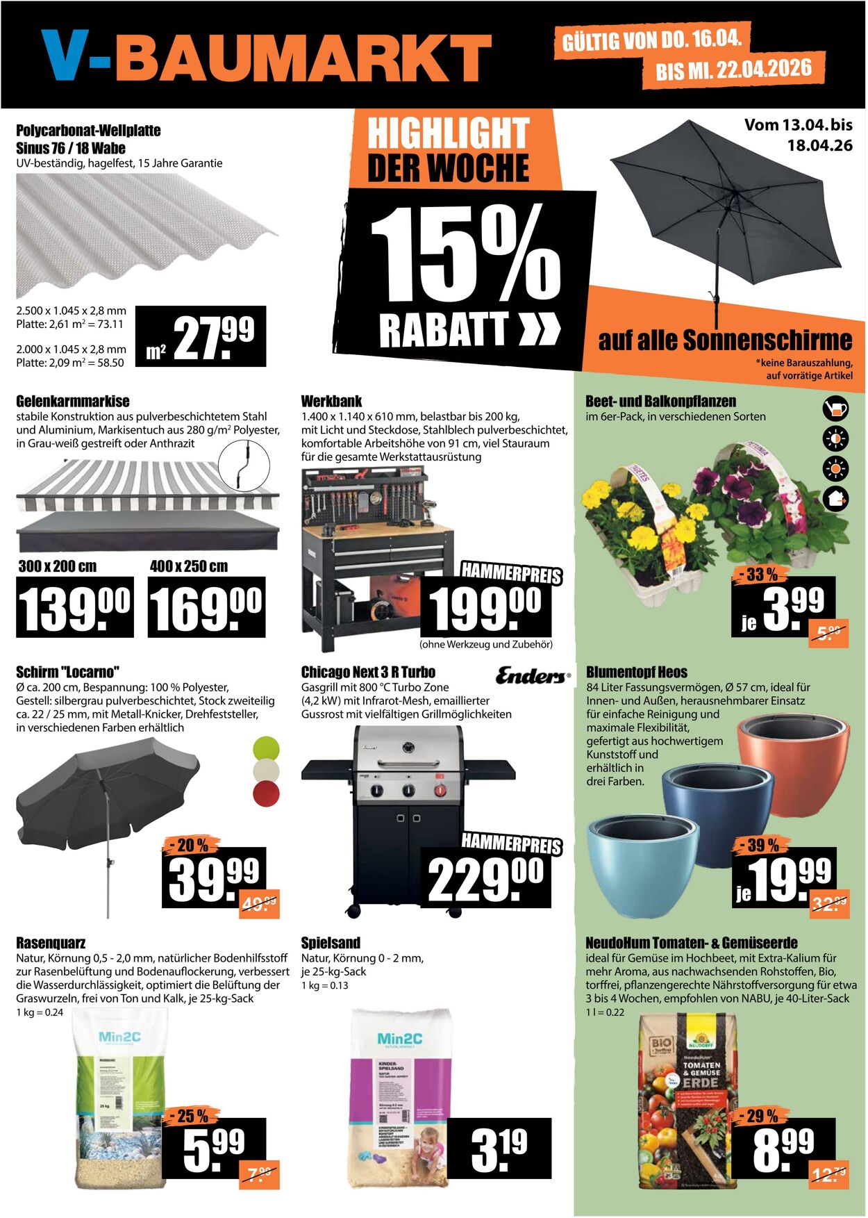 Prospekt V-Baumarkt 16.04.2026 - 22.04.2026