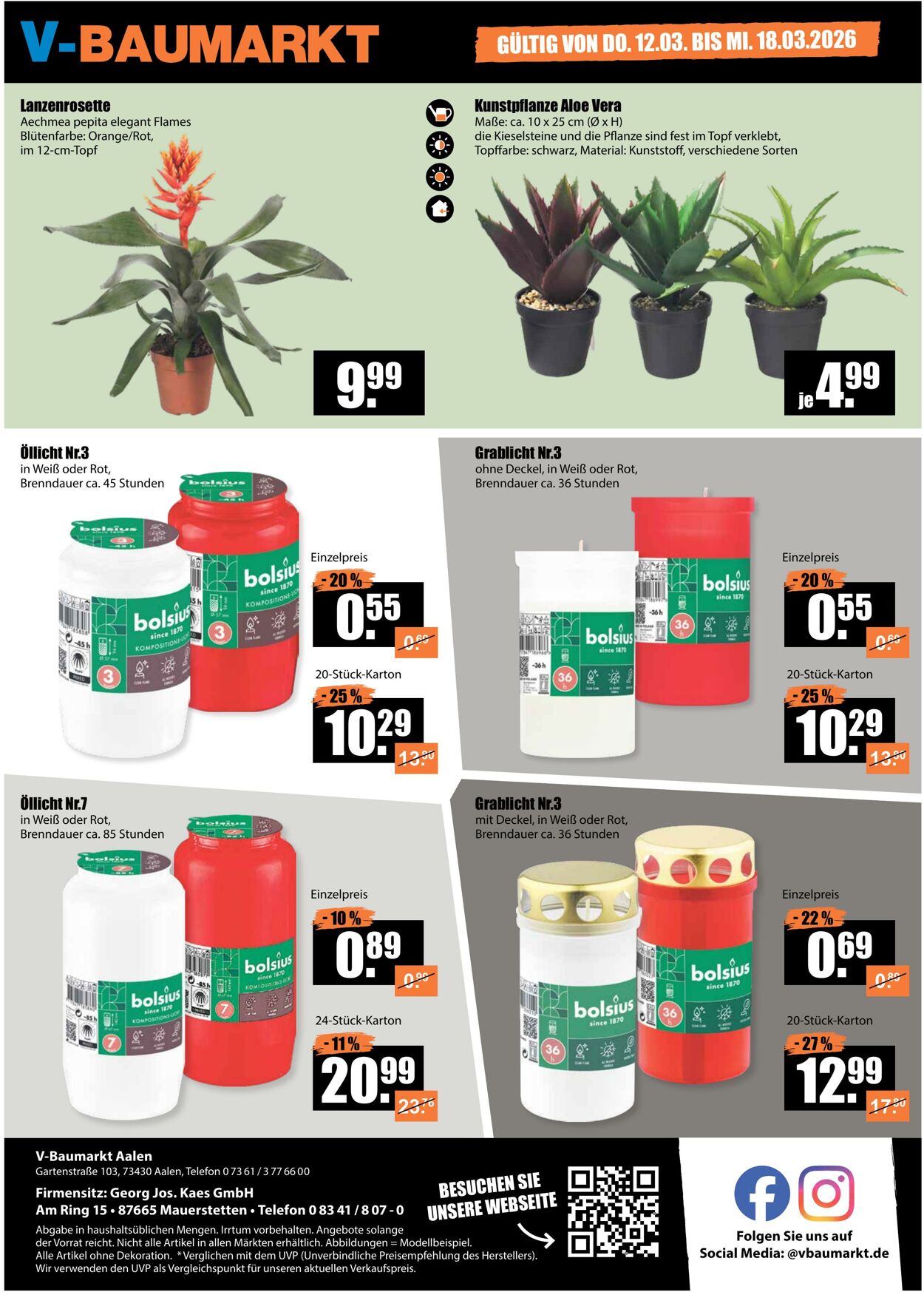 Prospekt V-Baumarkt 12.03.2026 - 18.03.2026