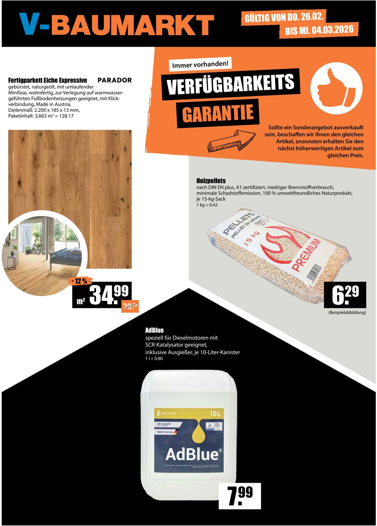 Prospekt V-Baumarkt 26.02.2026 - 04.03.2026
