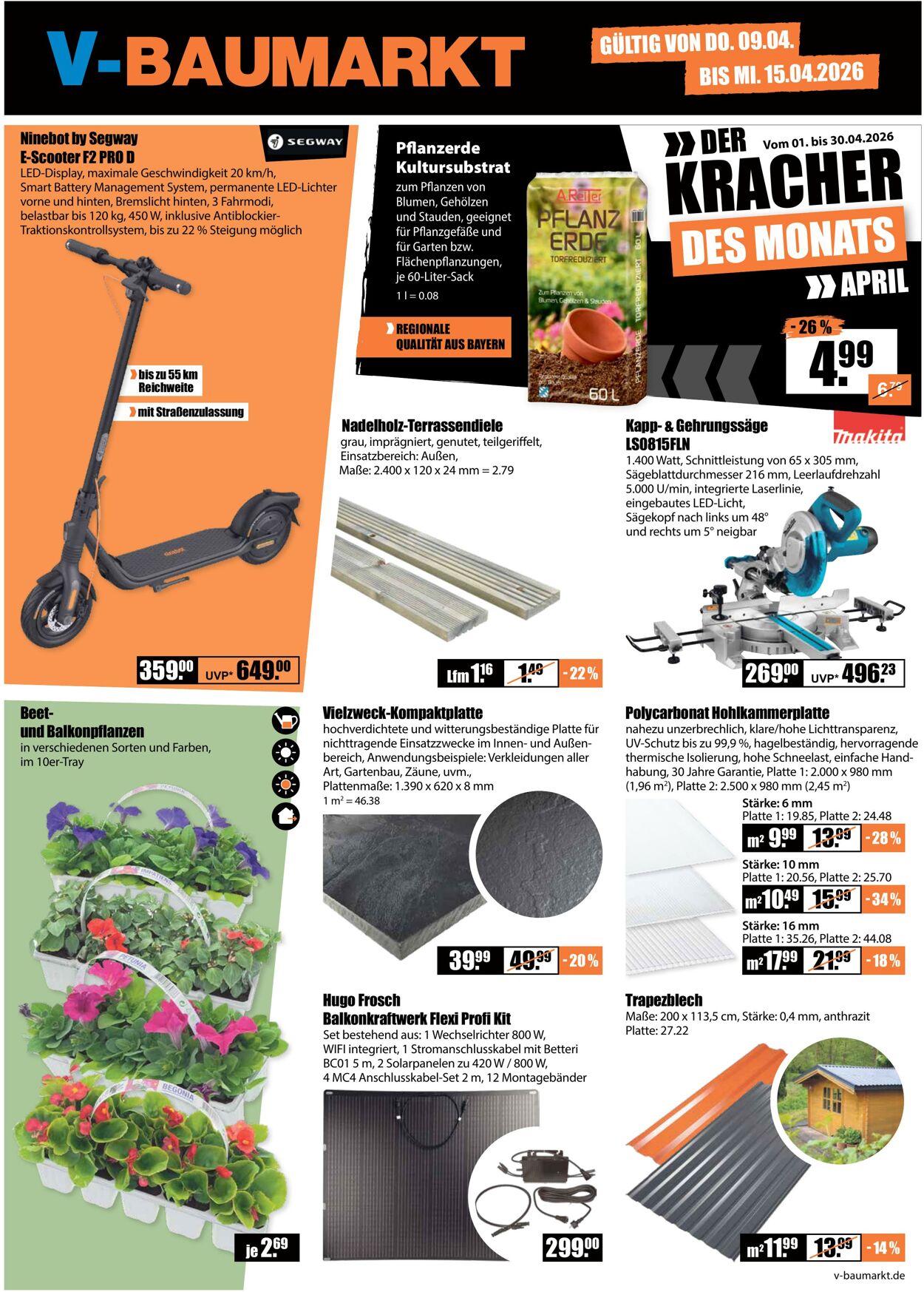 Prospekt V-Baumarkt 09.04.2026 - 15.04.2026