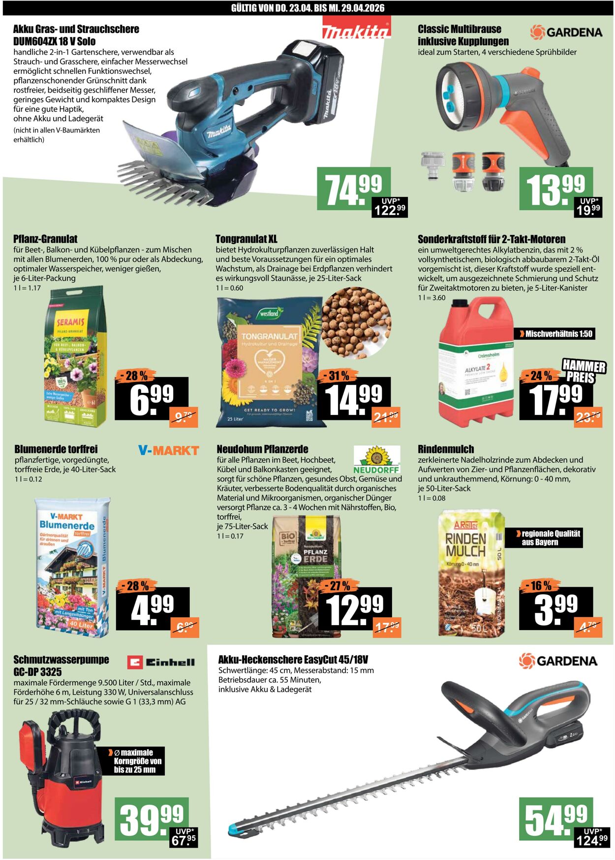 Prospekt V-Baumarkt 23.04.2026 - 29.04.2026