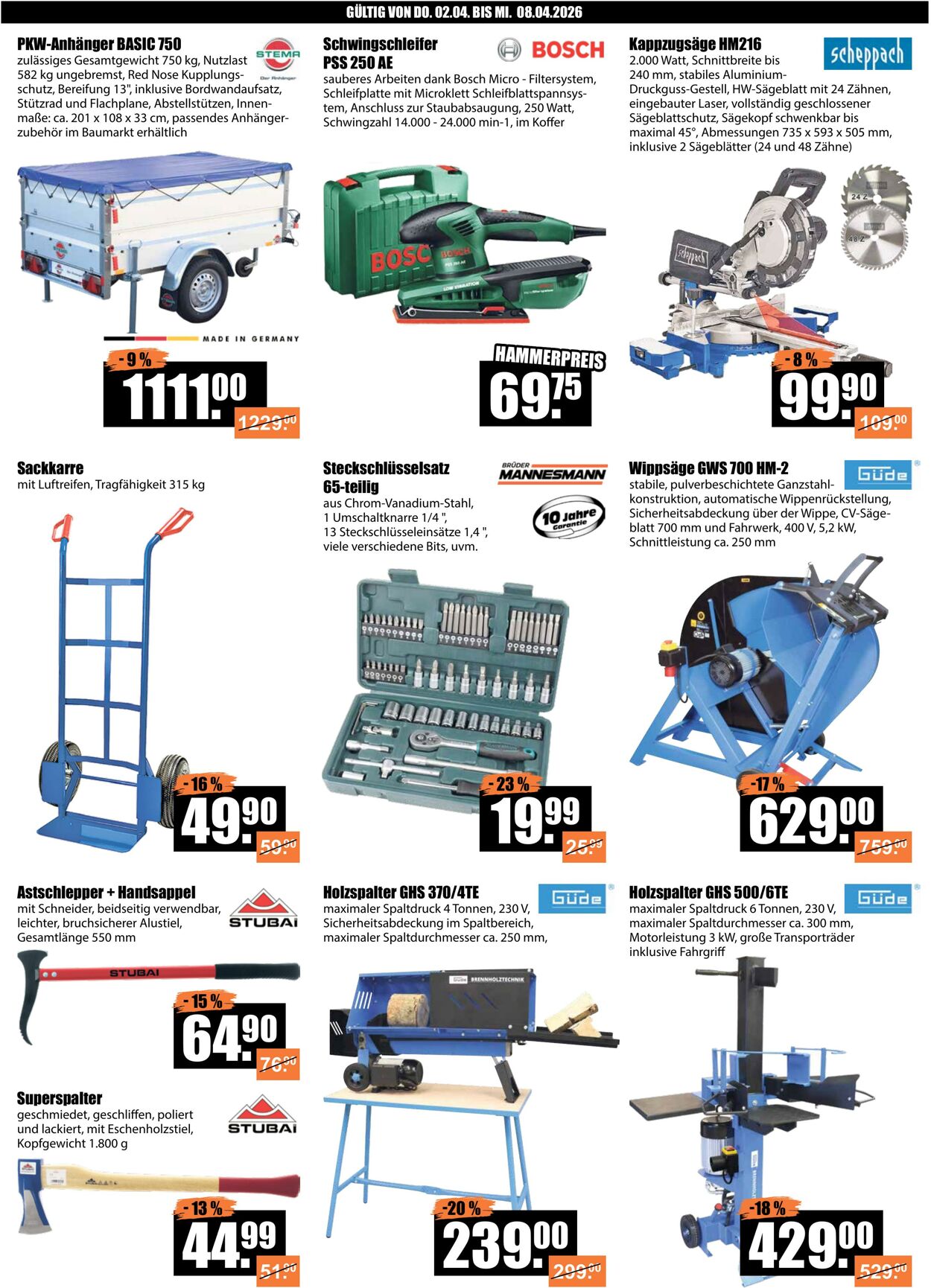 Prospekt V-Baumarkt 02.04.2026 - 08.04.2026