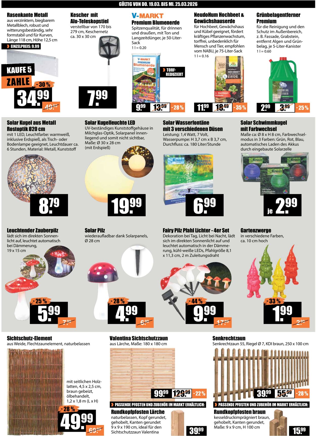 Prospekt V-Baumarkt 19.03.2026 - 25.03.2026