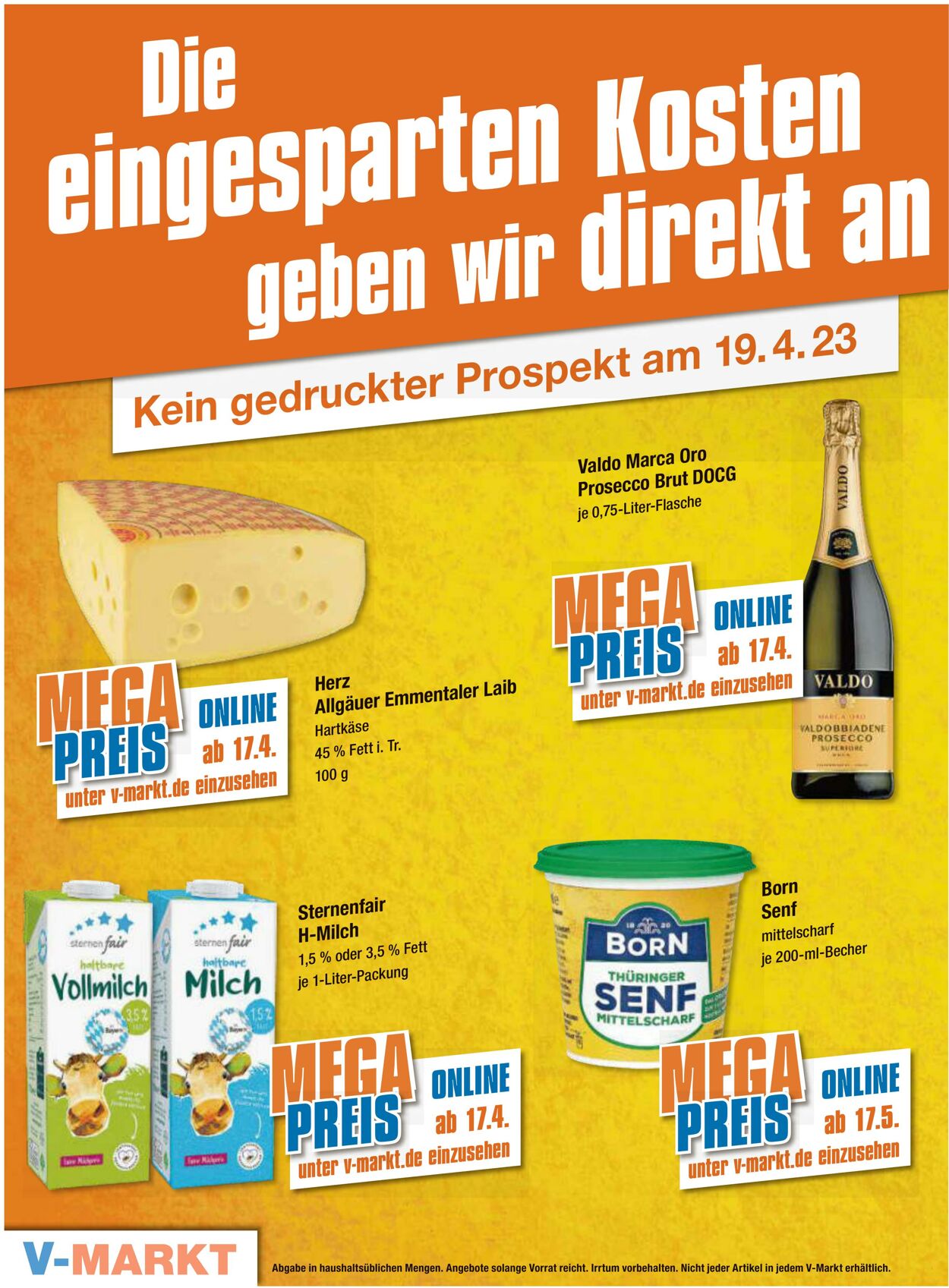 Prospekt V-Markt 13.04.2023 - 19.04.2023