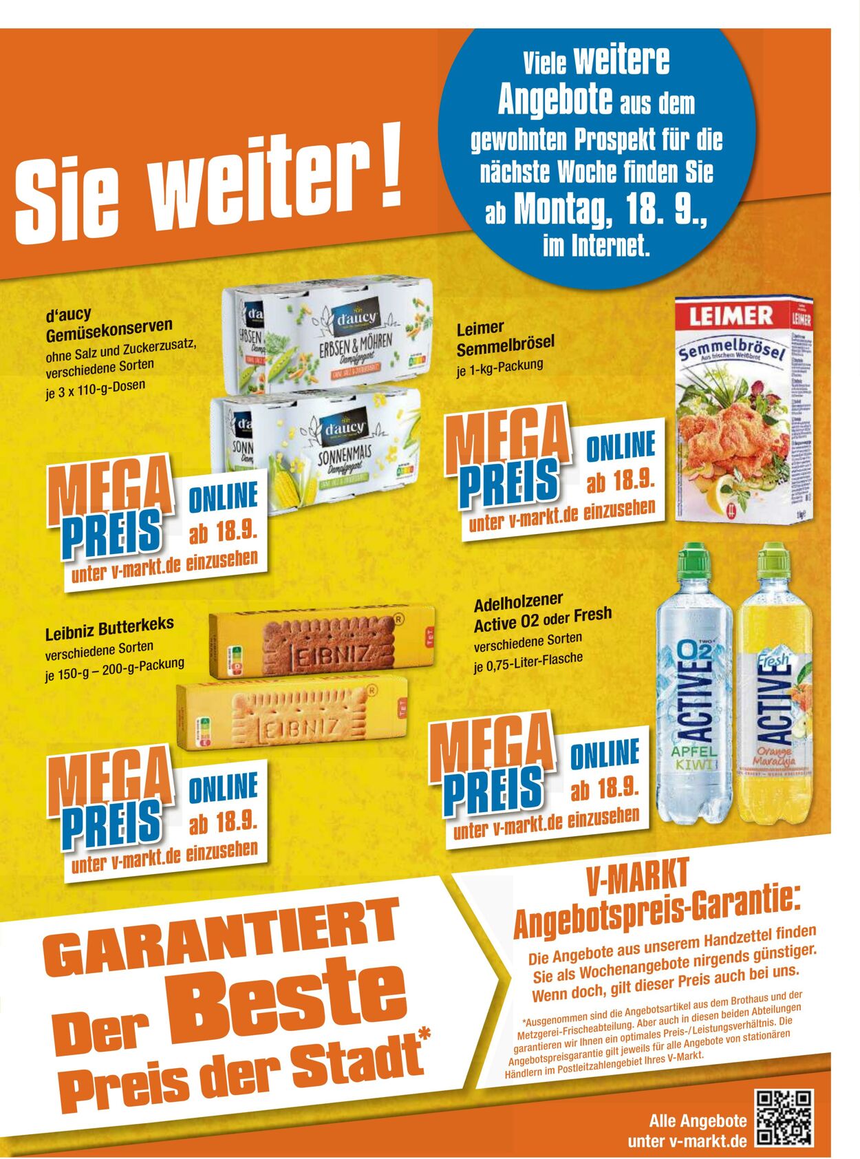 Prospekt V-Markt 14.09.2023 - 20.09.2023