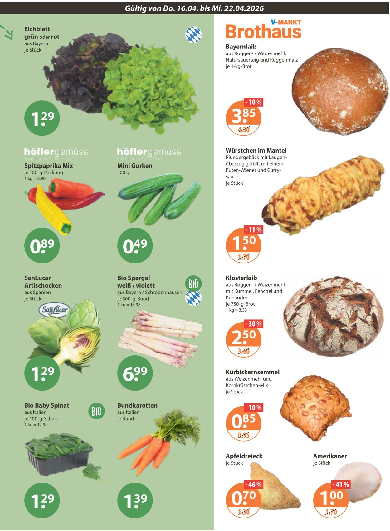 Prospekt V-Markt 16.04.2026 - 22.04.2026
