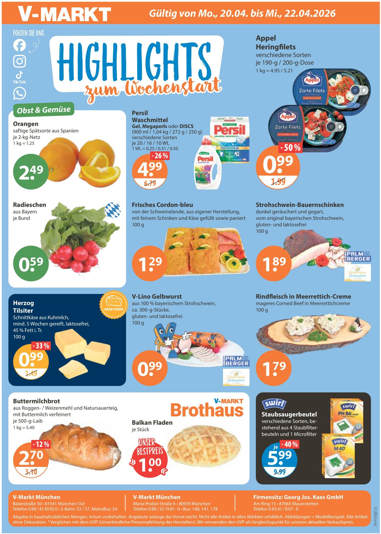 Prospekt V-Markt 16.04.2026 - 22.04.2026