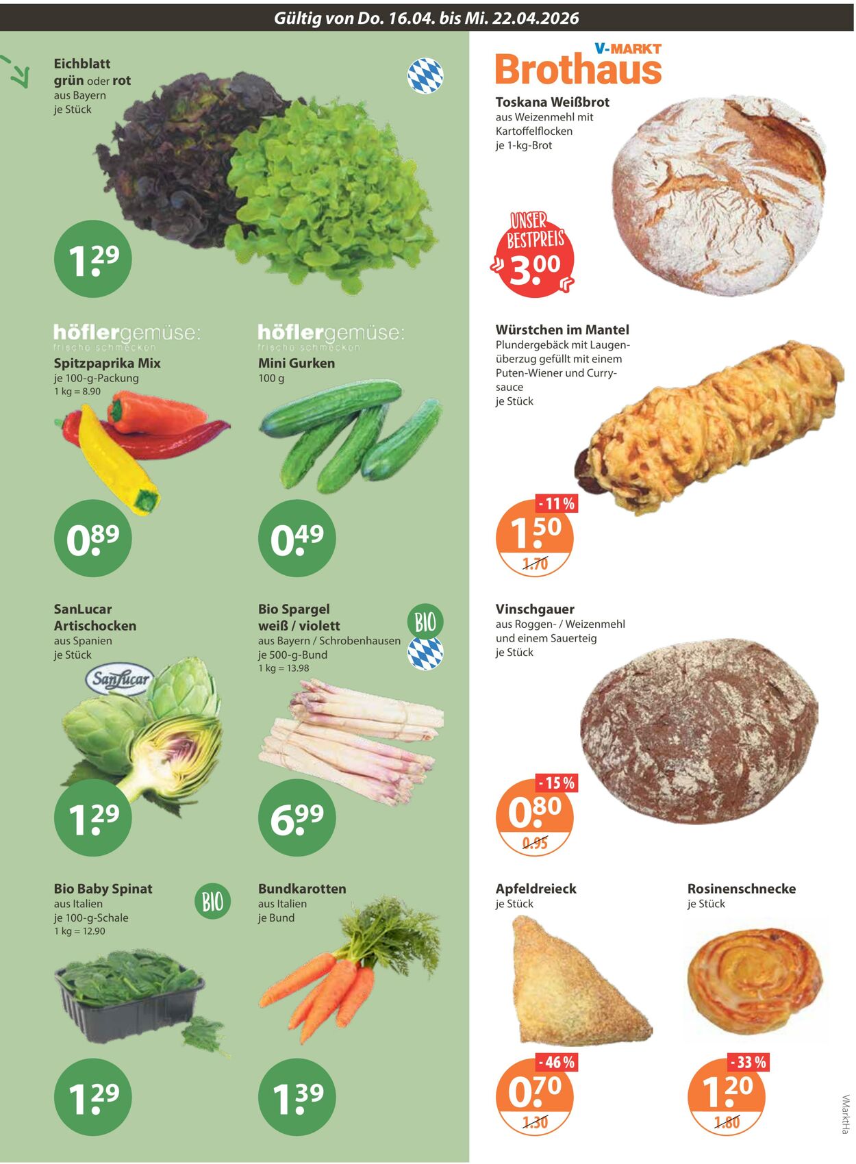 Prospekt V-Markt 16.04.2026 - 22.04.2026