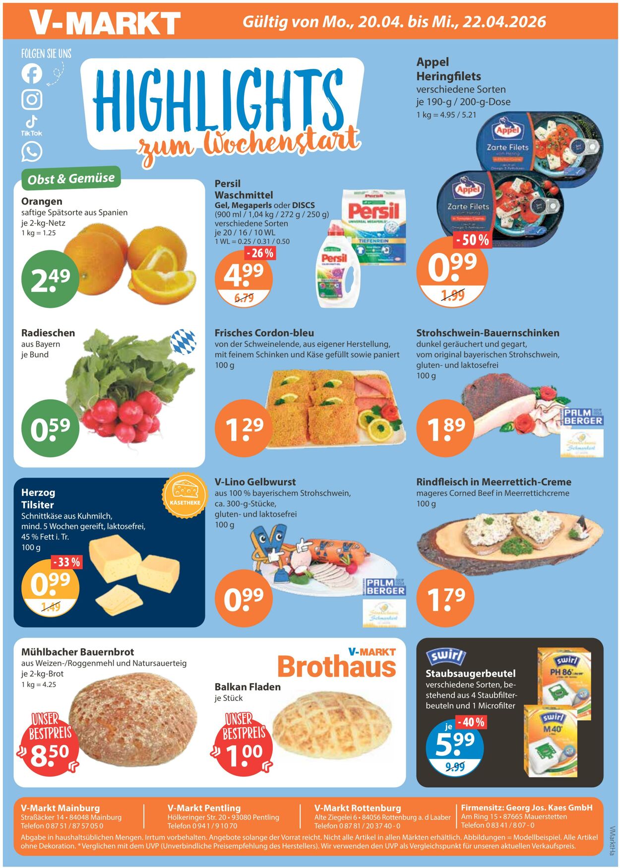 Prospekt V-Markt 16.04.2026 - 22.04.2026