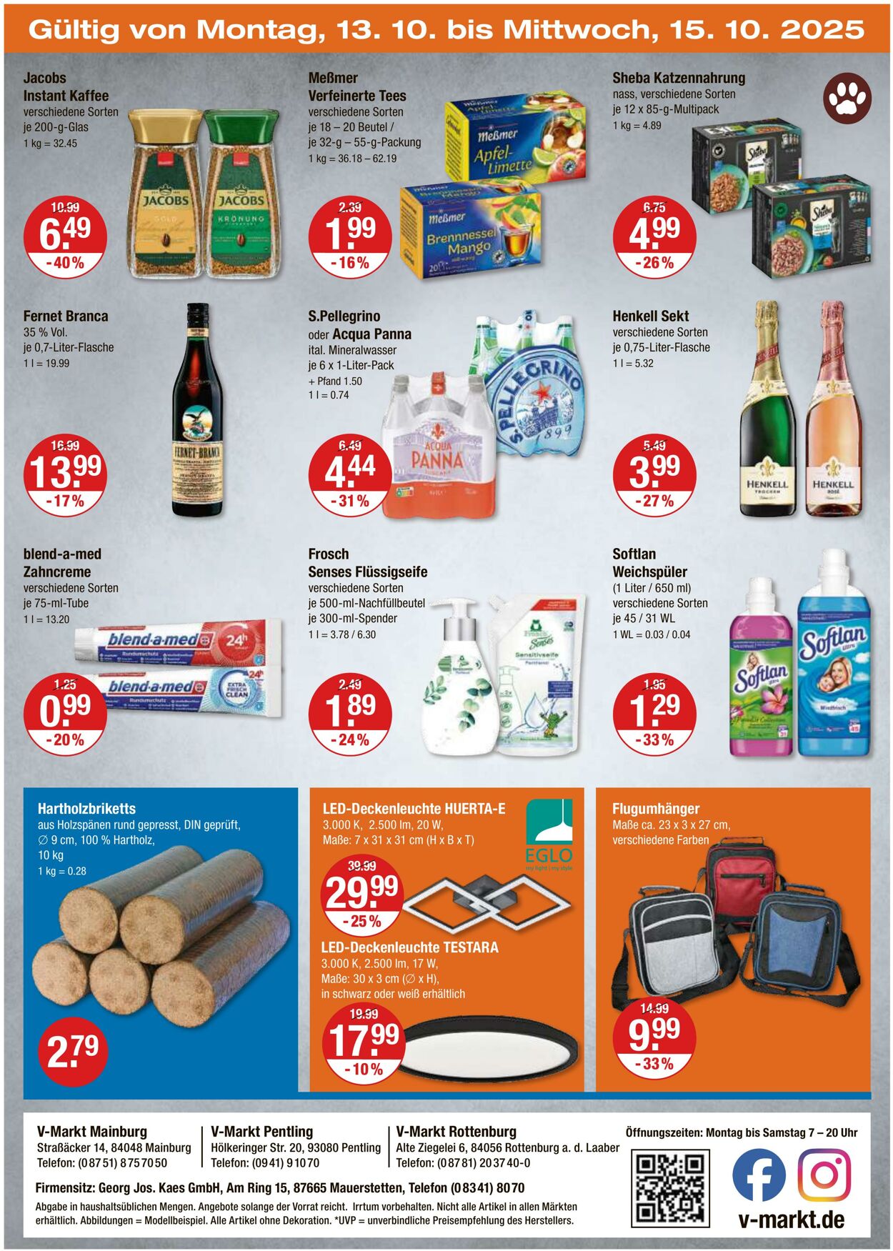 Prospekt V-Markt 09.10.2025 - 15.10.2025