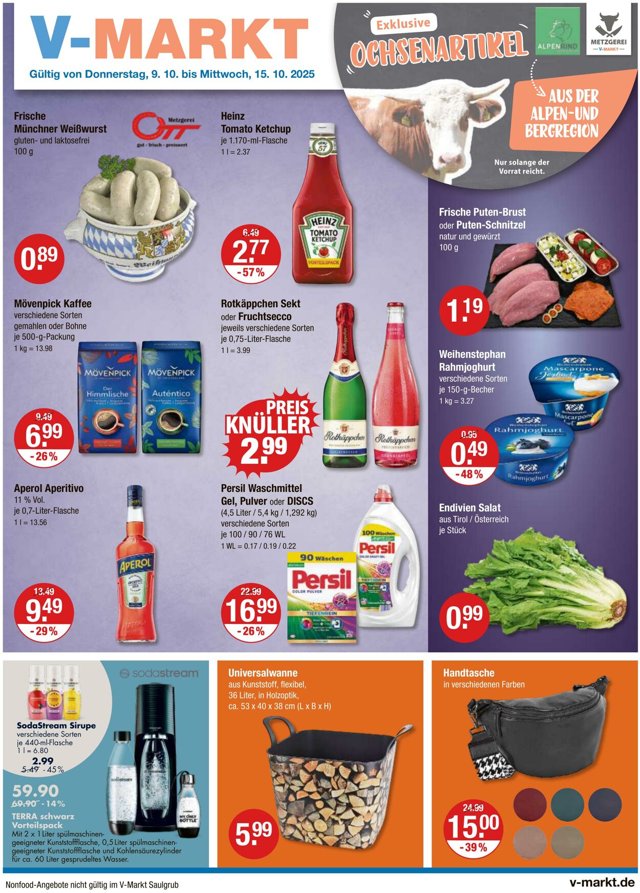 Prospekt V-Markt 09.10.2025 - 15.10.2025