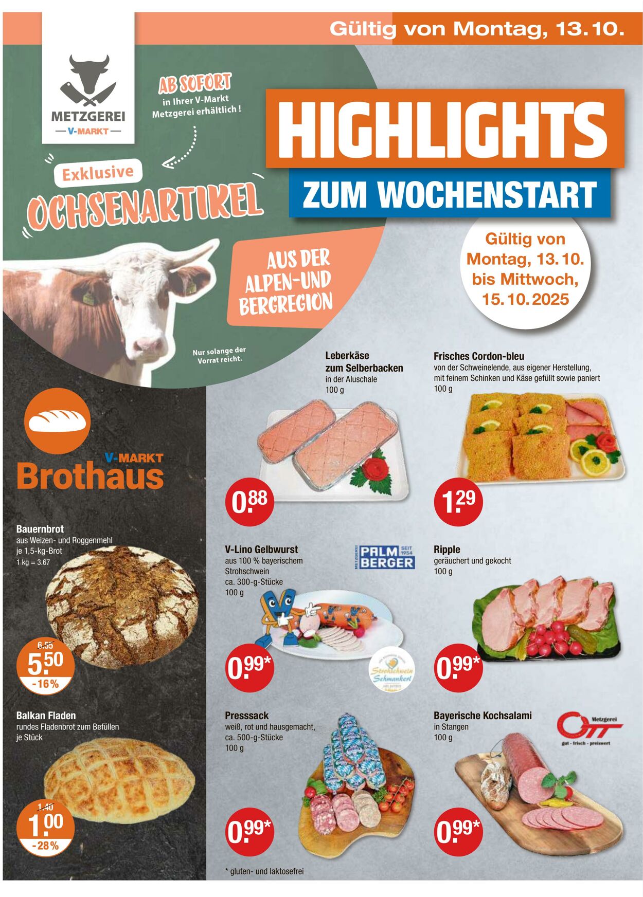 Prospekt V-Markt 09.10.2025 - 15.10.2025