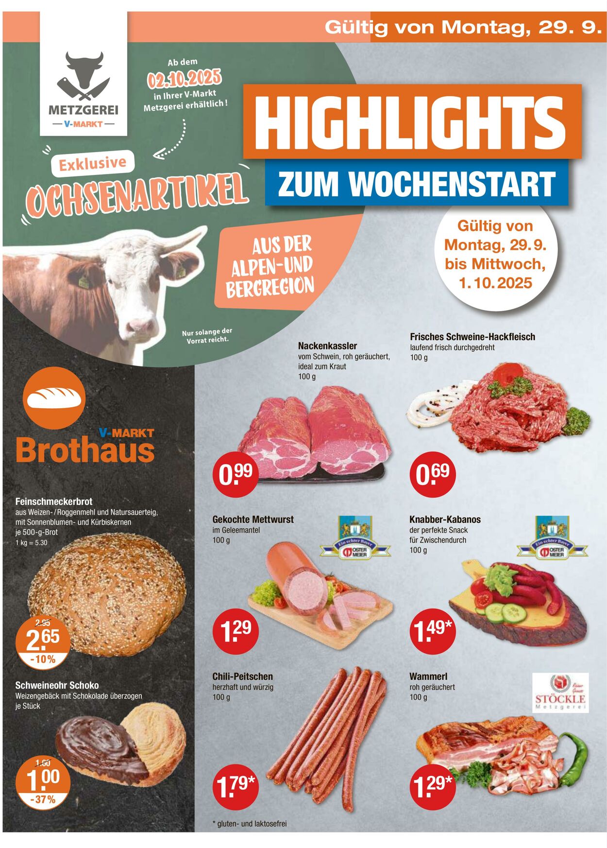 Prospekt V-Markt 25.09.2025 - 01.10.2025