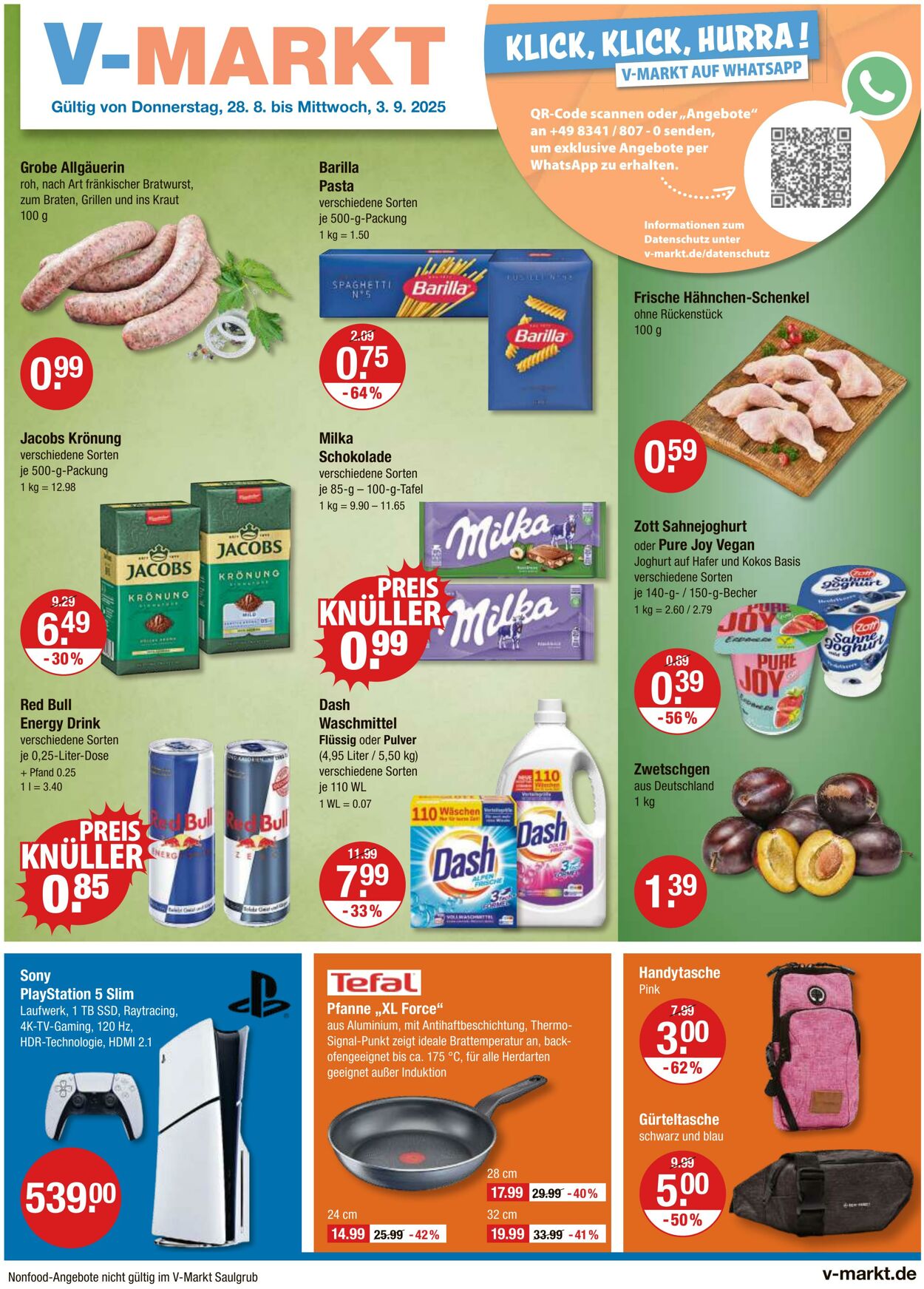 Prospekt V-Markt 28.08.2025 - 03.09.2025