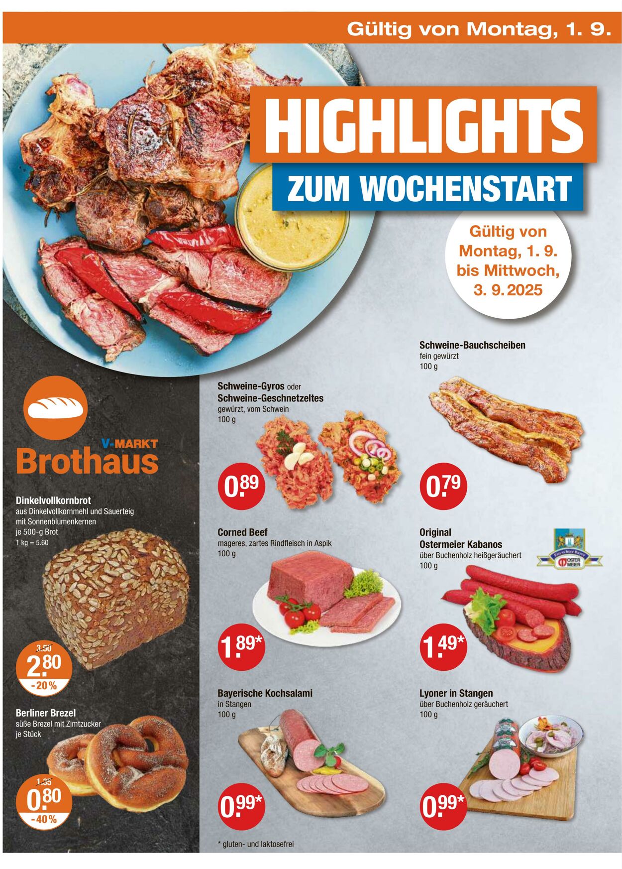 Prospekt V-Markt 28.08.2025 - 03.09.2025