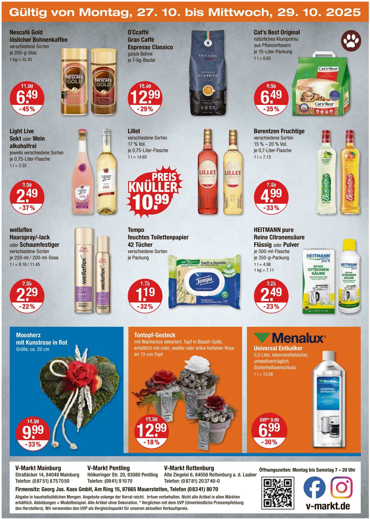 Prospekt V-Markt 23.10.2025 - 29.10.2025