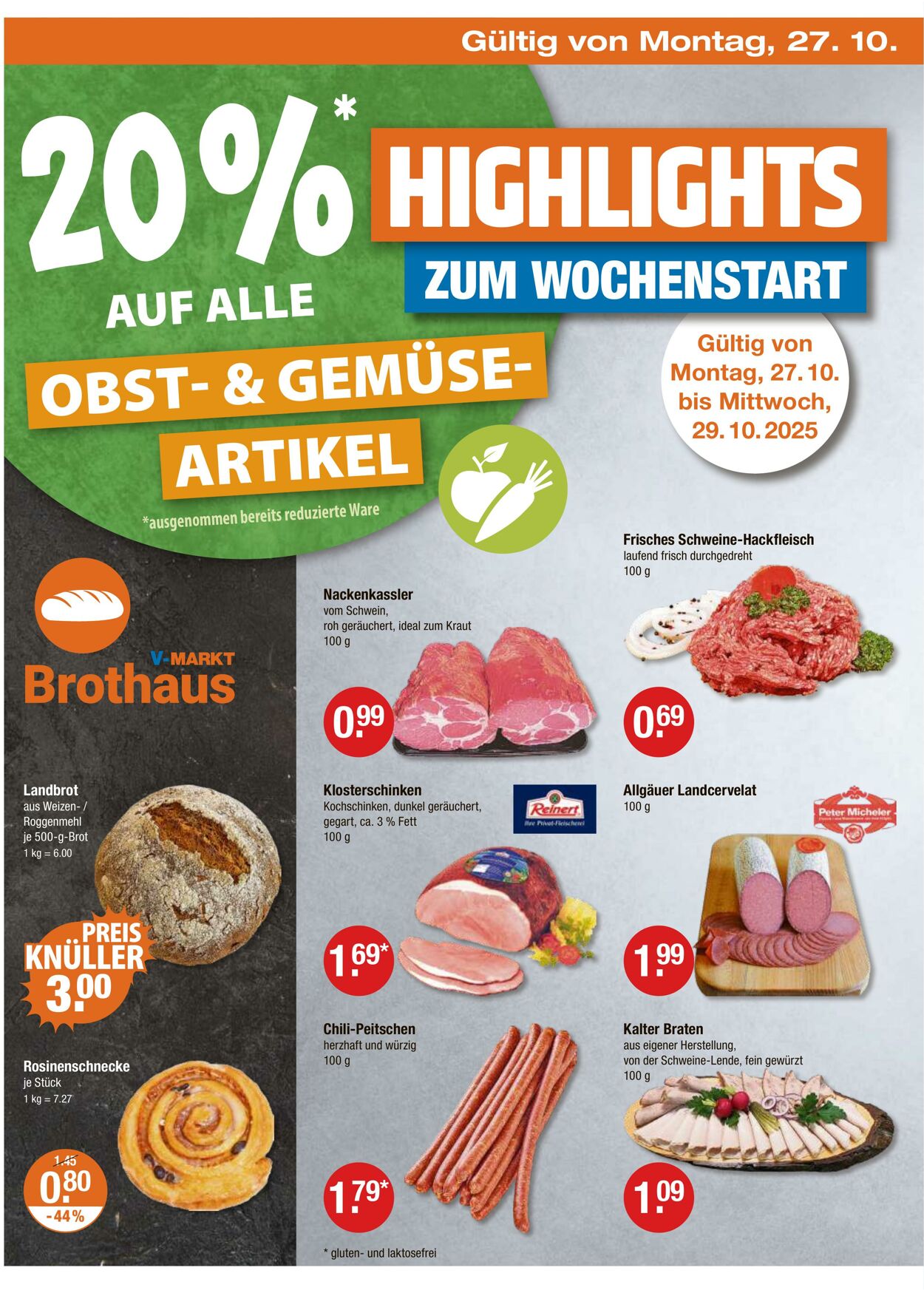 Prospekt V-Markt 23.10.2025 - 29.10.2025