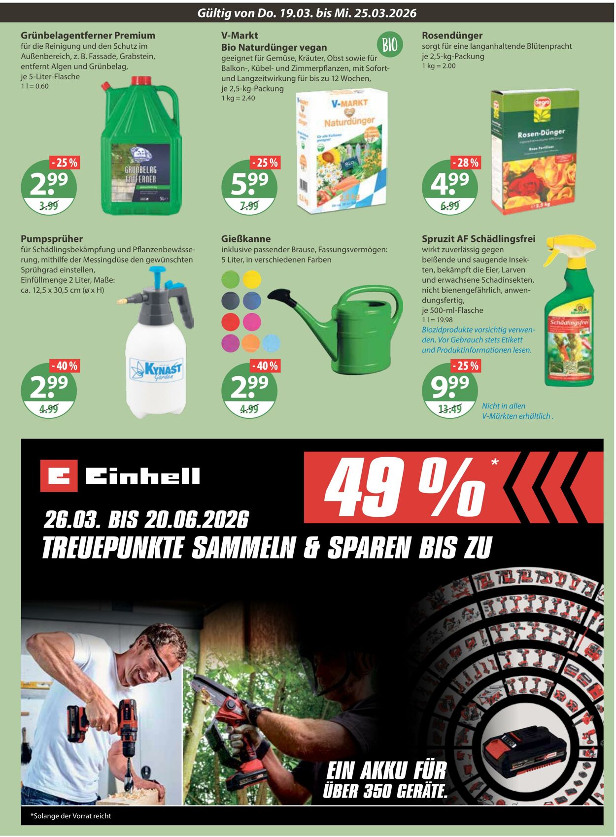 Prospekt V-Markt 19.03.2026 - 25.03.2026