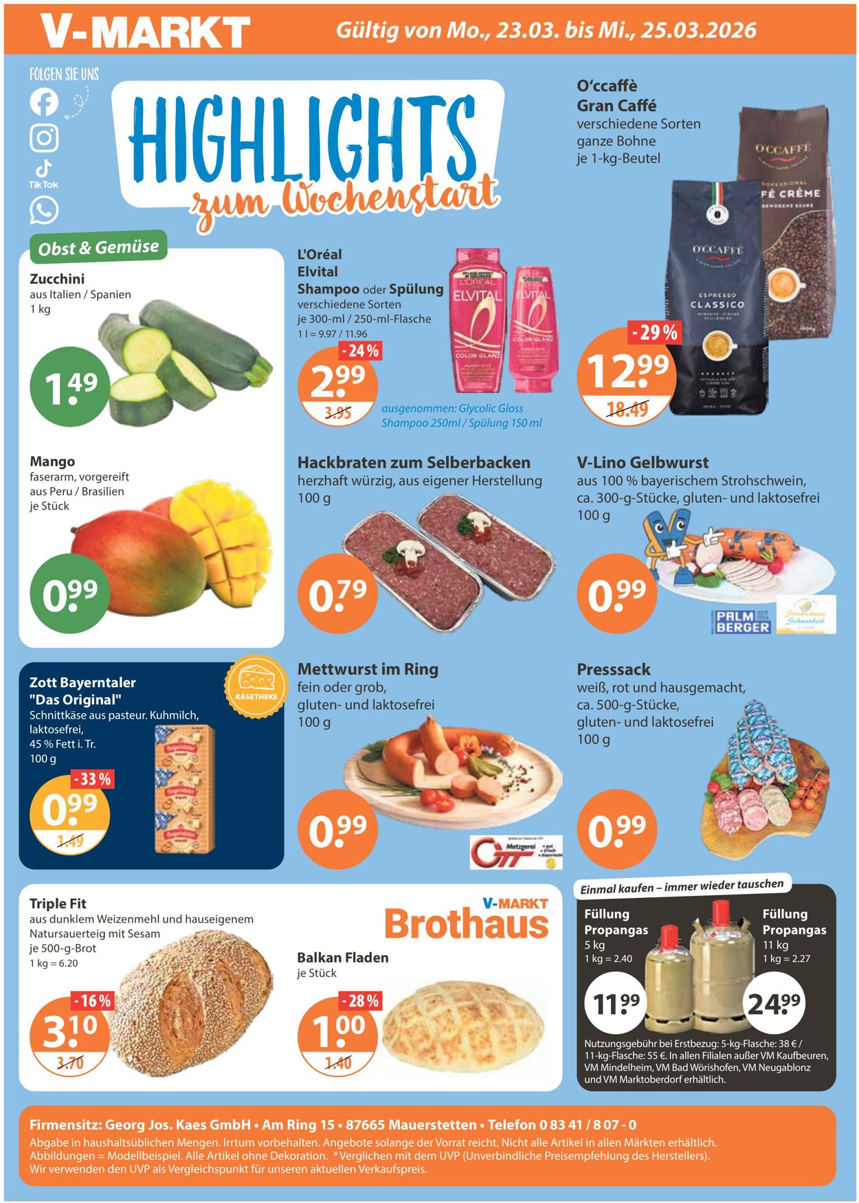 Prospekt V-Markt 19.03.2026 - 25.03.2026