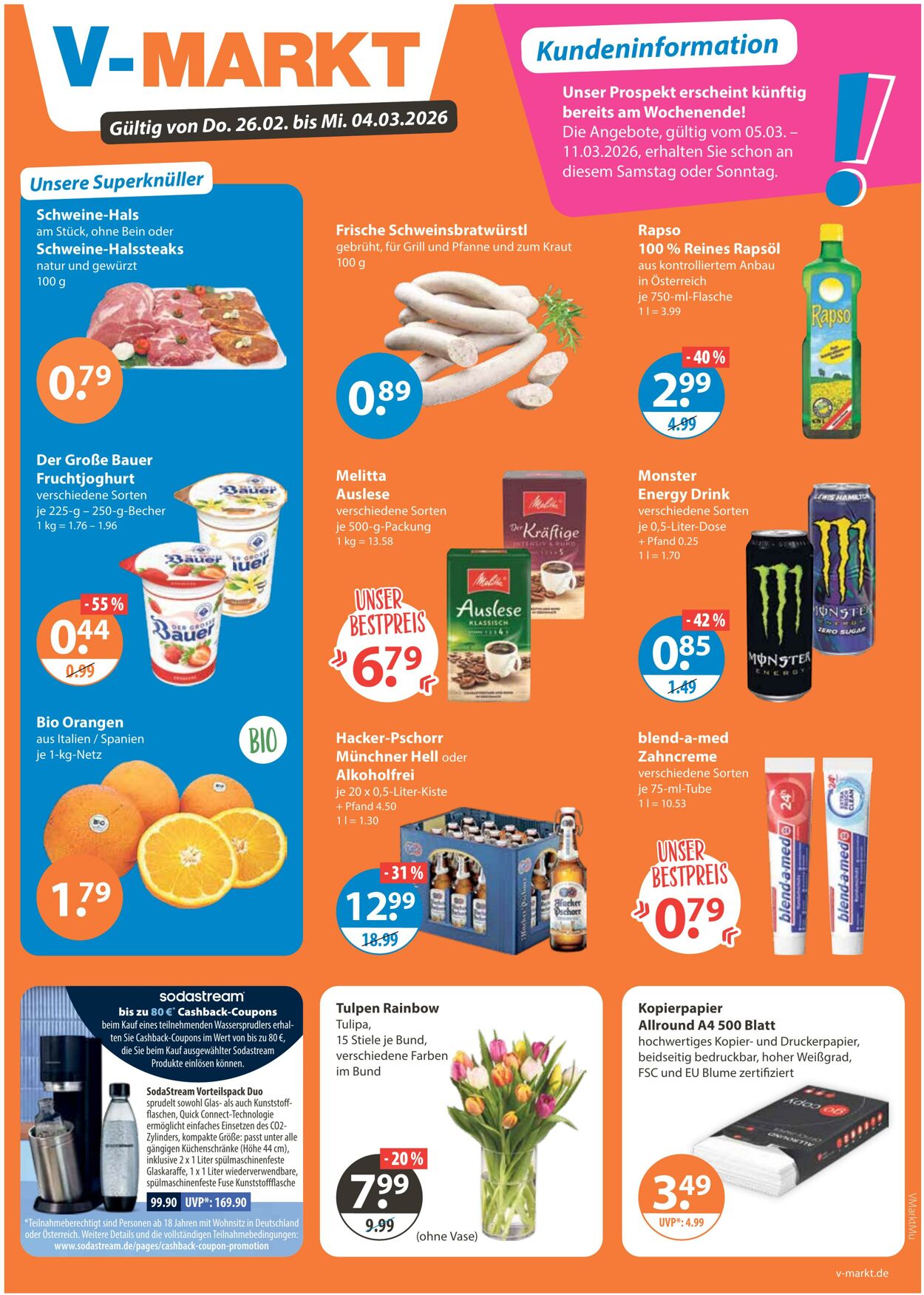 Prospekt V-Markt 26.02.2026 - 04.03.2026