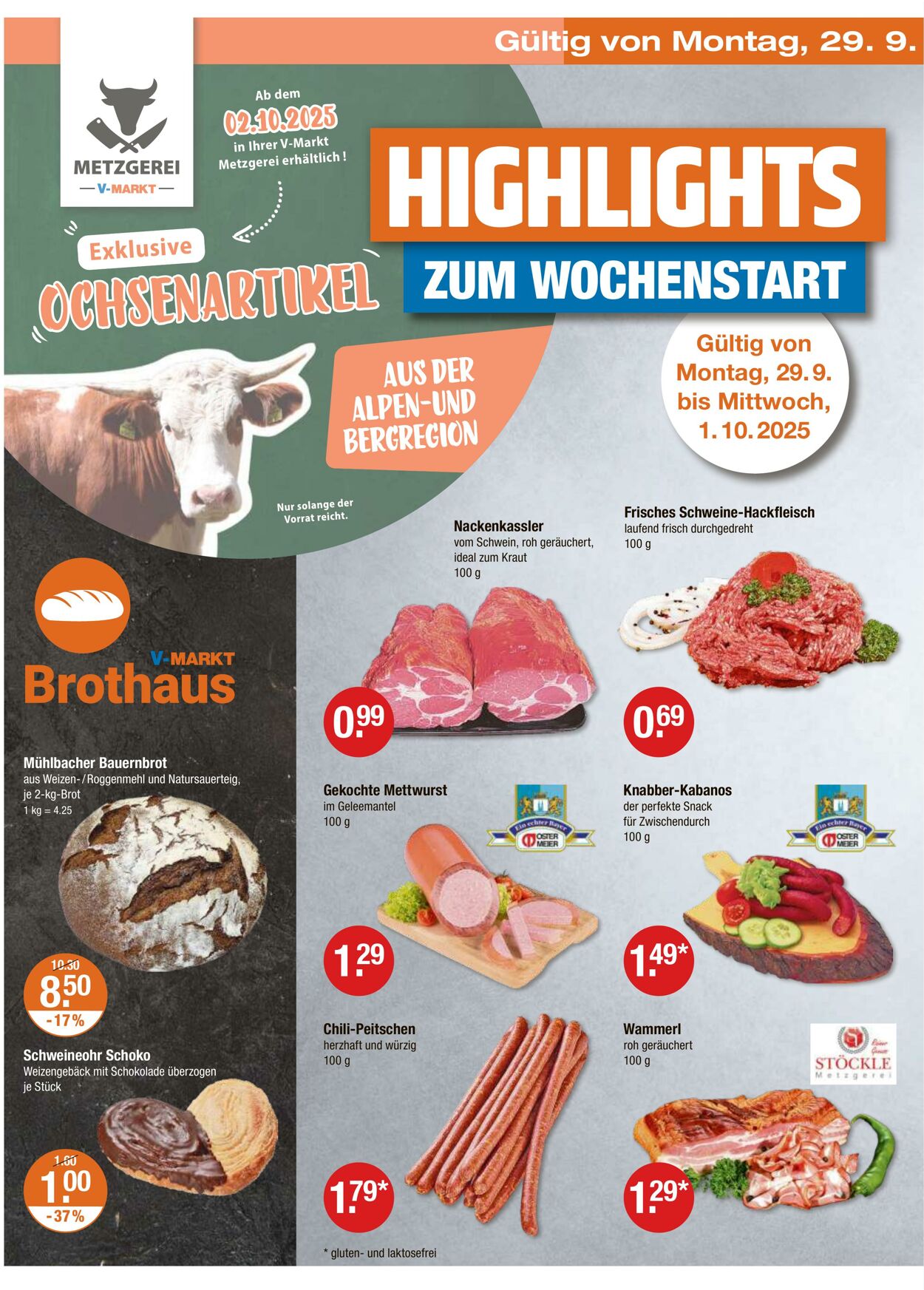 Prospekt V-Markt 25.09.2025 - 01.10.2025