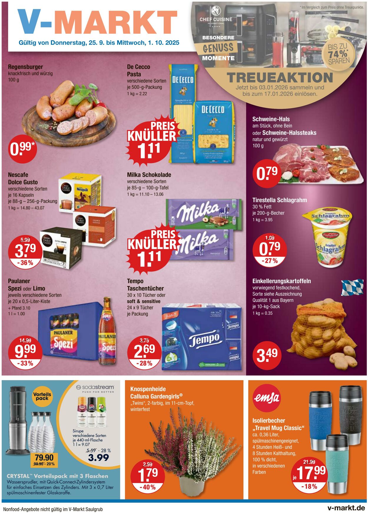 Prospekt V-Markt 25.09.2025 - 01.10.2025