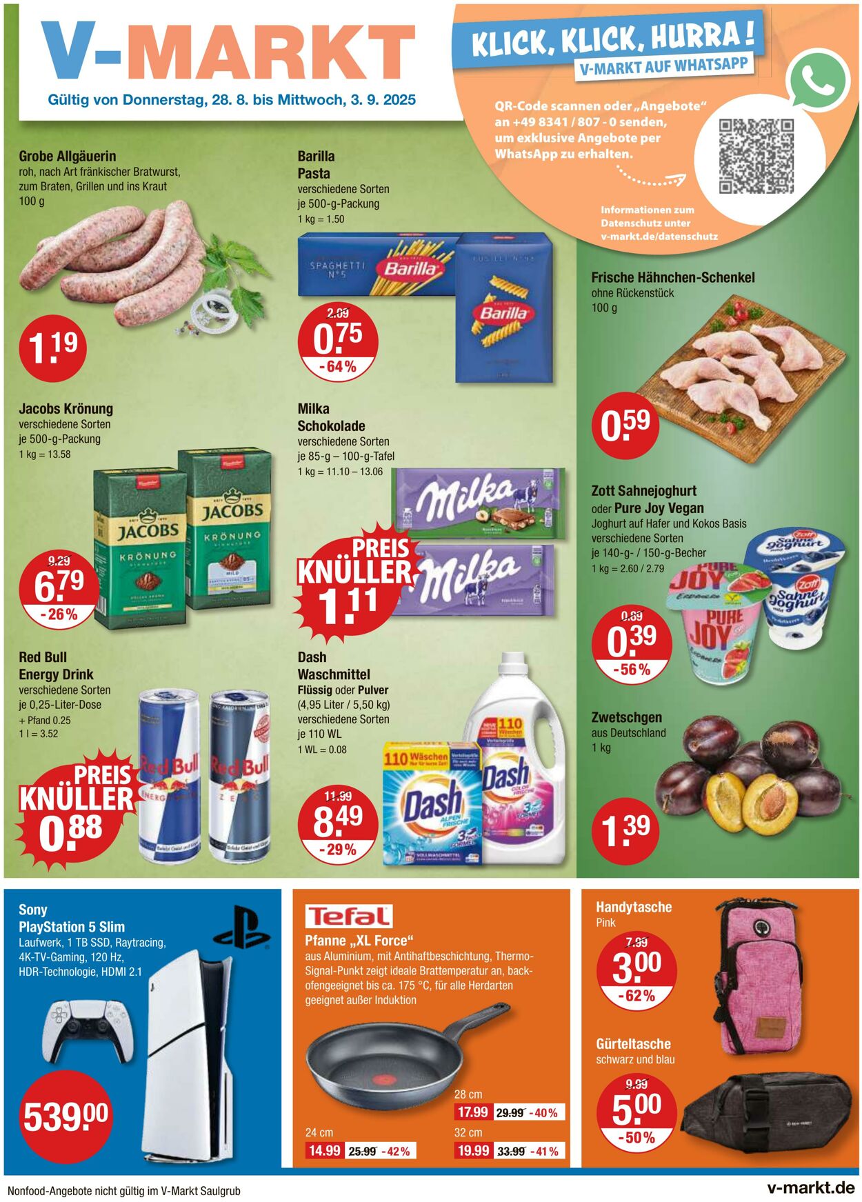 Prospekt V-Markt 28.08.2025 - 03.09.2025