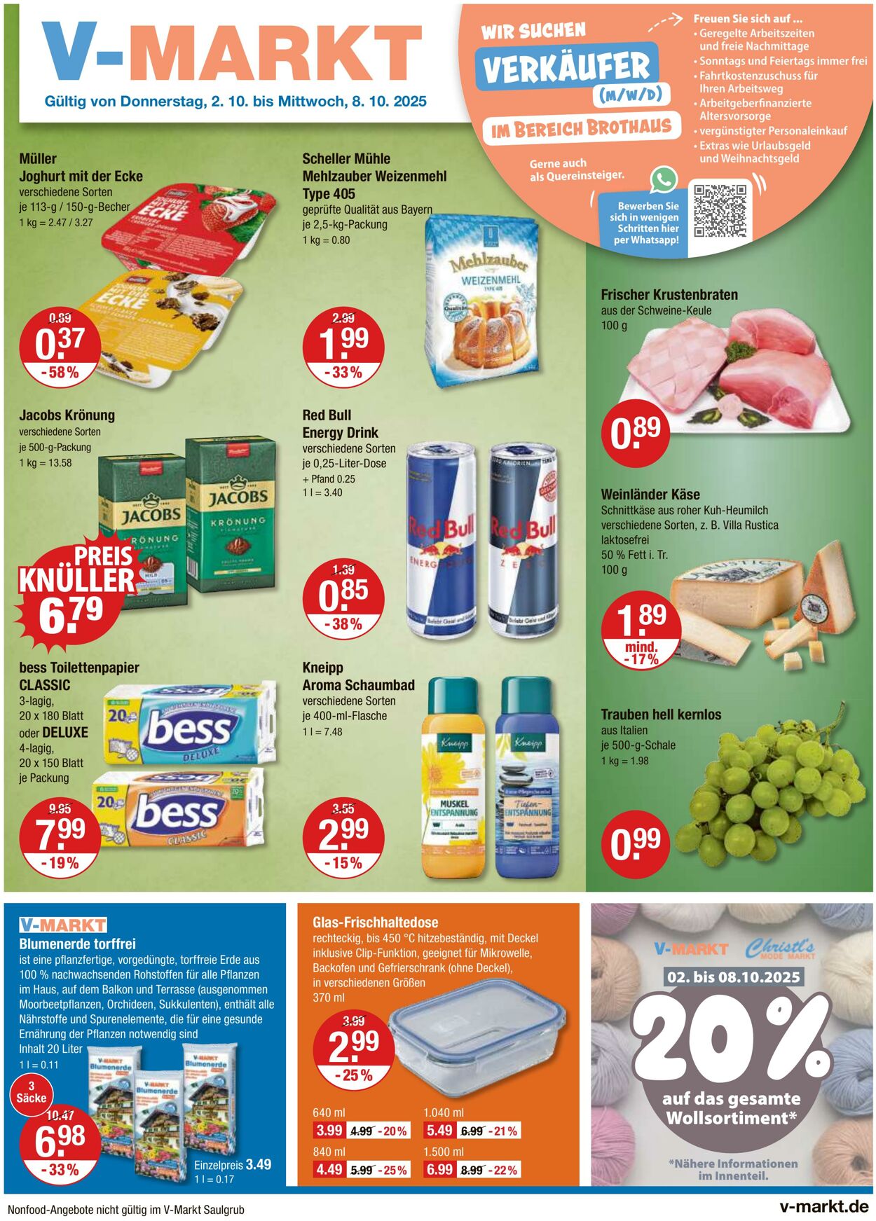Prospekt V-Markt 02.10.2025 - 08.10.2025