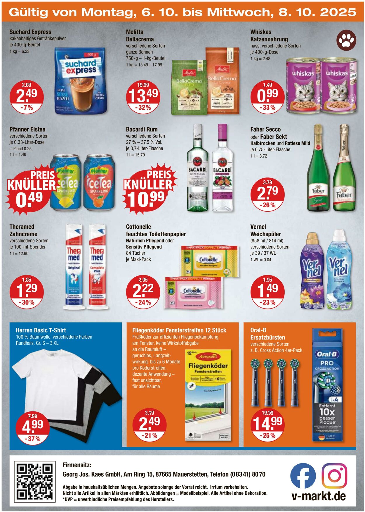 Prospekt V-Markt 02.10.2025 - 08.10.2025