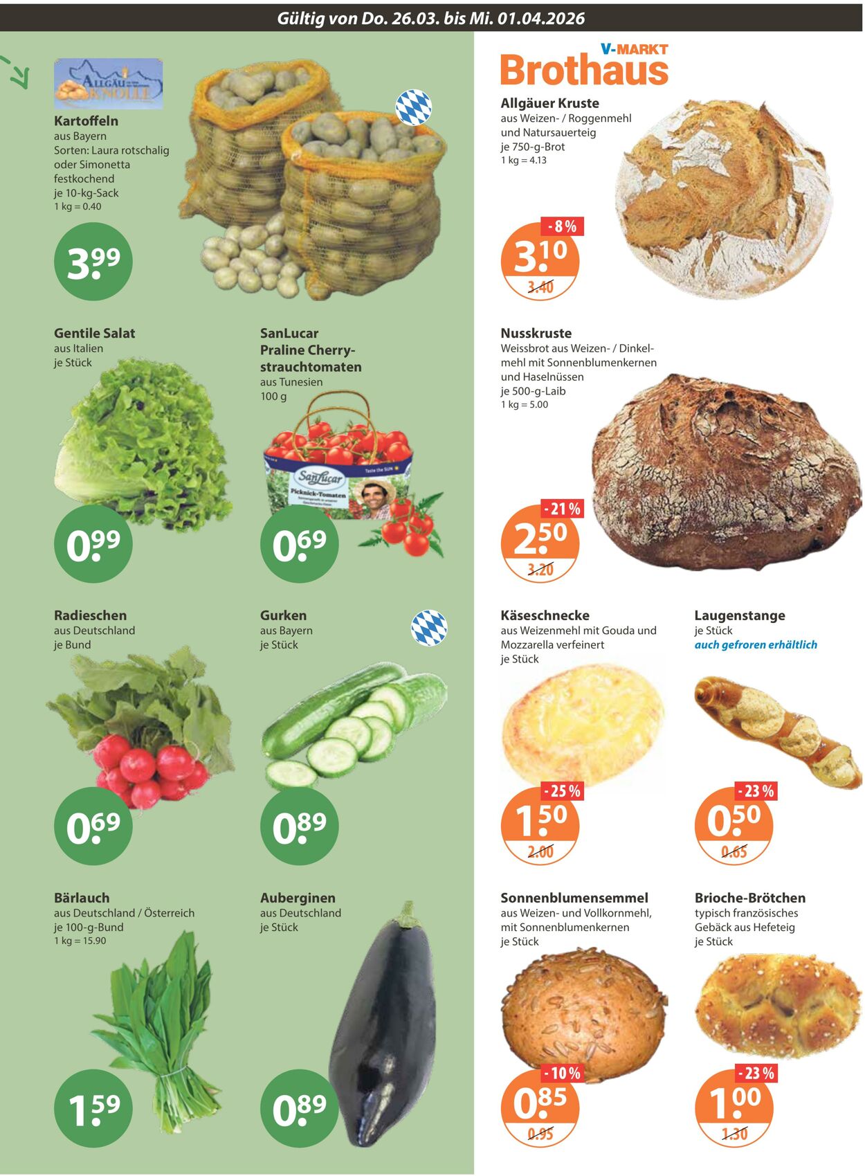 Prospekt V-Markt 26.03.2026 - 01.04.2026