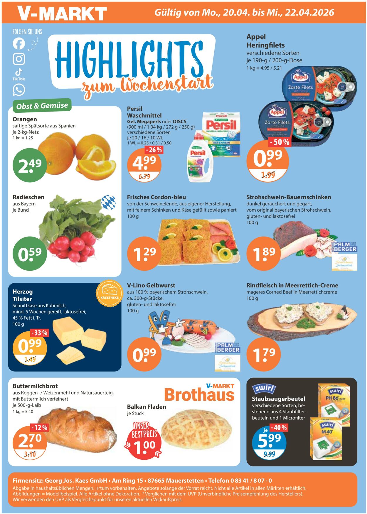 Prospekt V-Markt 16.04.2026 - 22.04.2026