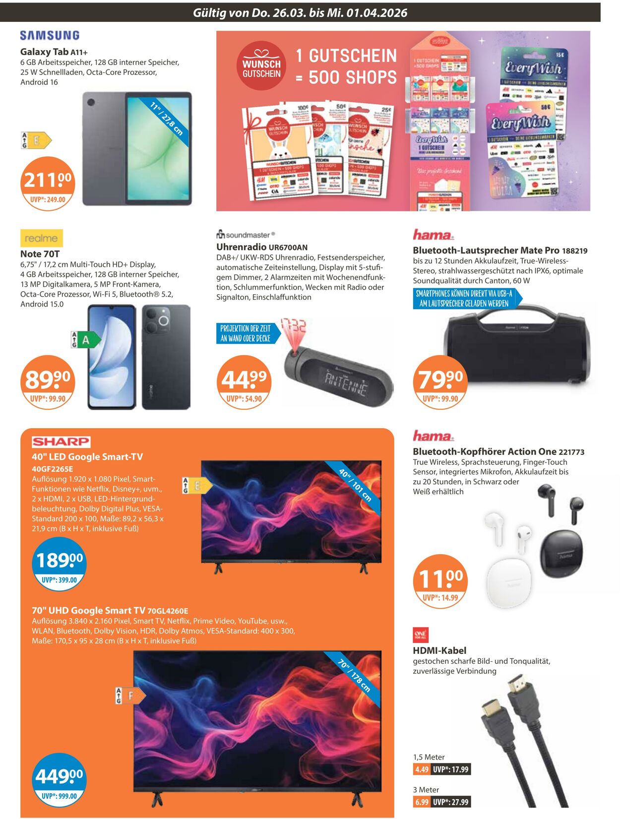 Prospekt V-Markt 26.03.2026 - 01.04.2026