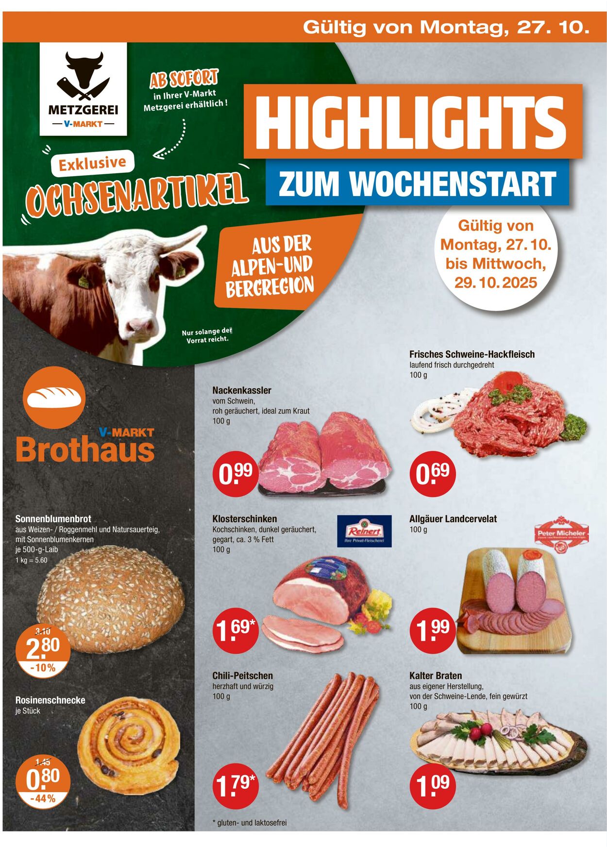 Prospekt V-Markt 23.10.2025 - 29.10.2025