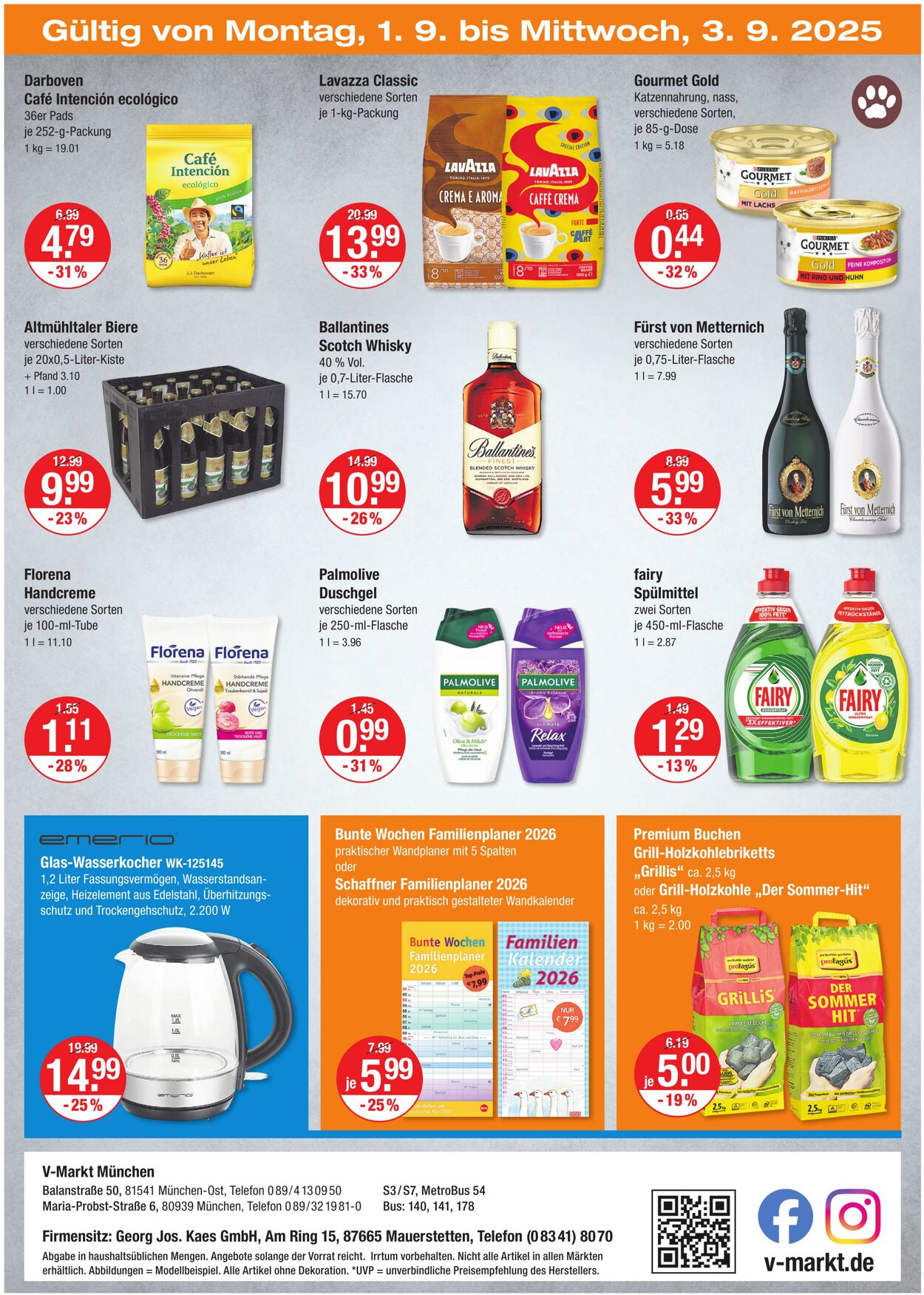 Prospekt V-Markt 28.08.2025 - 03.09.2025