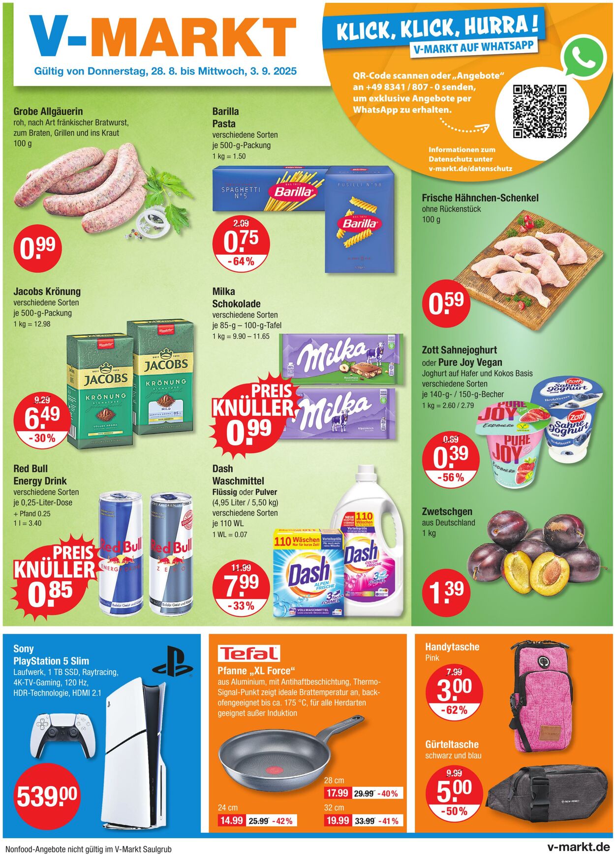 Prospekt V-Markt 28.08.2025 - 03.09.2025