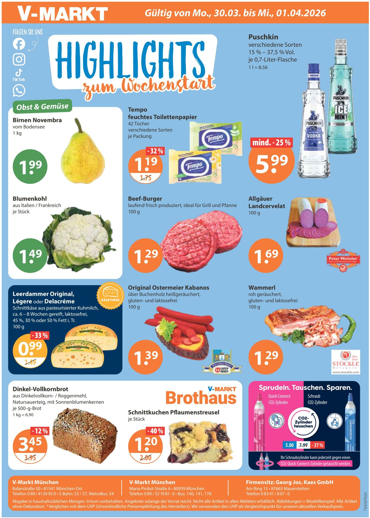 Prospekt V-Markt 26.03.2026 - 01.04.2026
