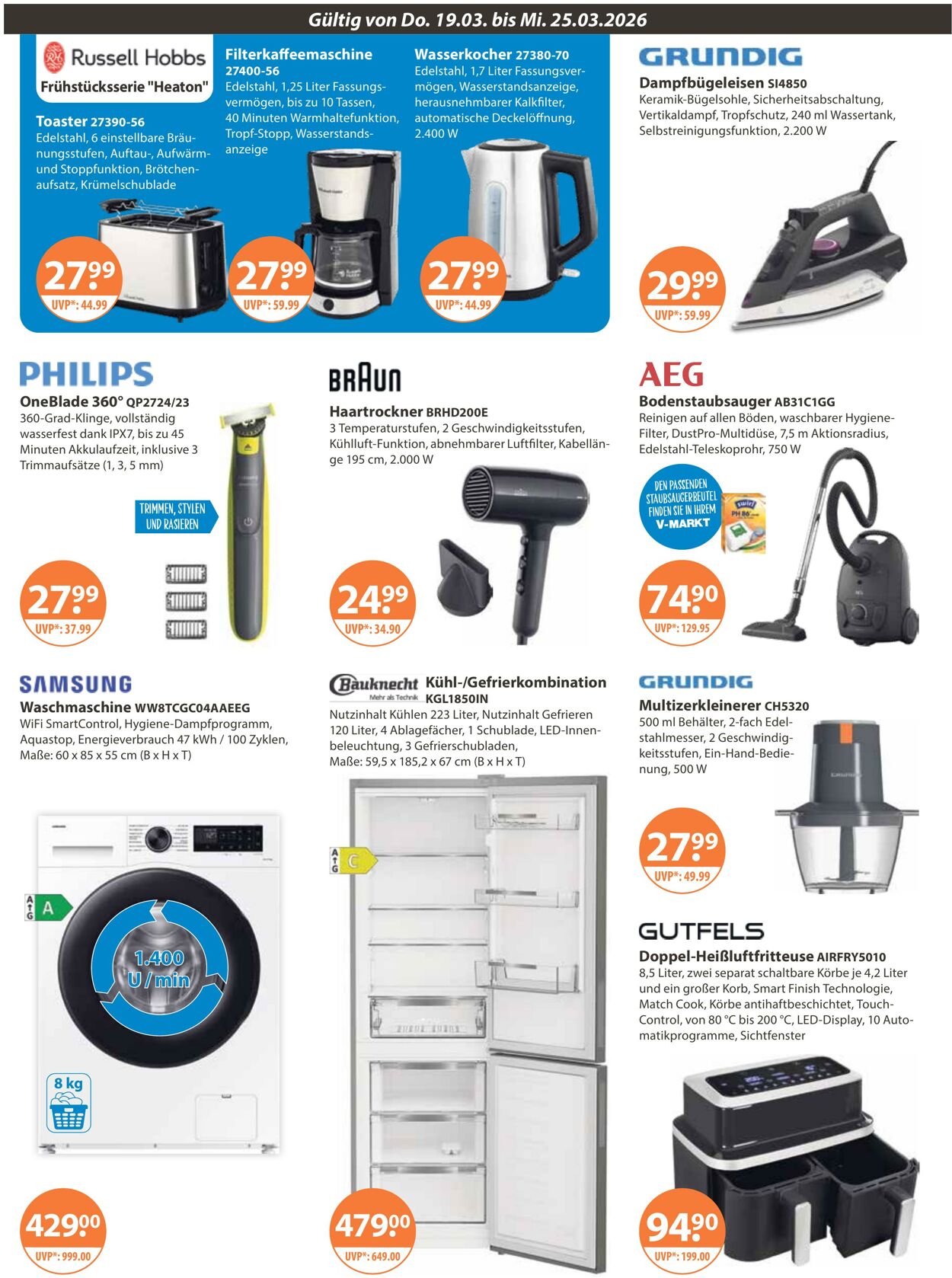 Prospekt V-Markt 19.03.2026 - 25.03.2026