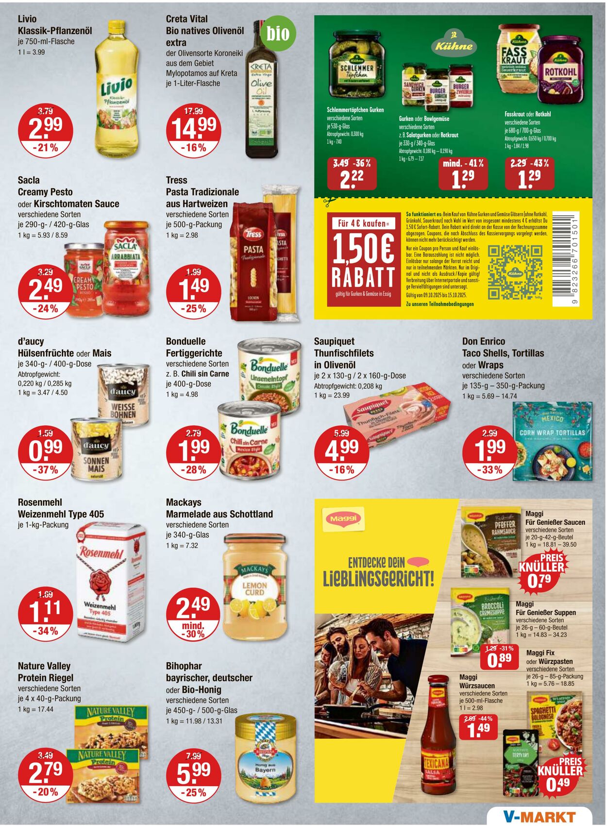 Prospekt V-Markt 09.10.2025 - 15.10.2025