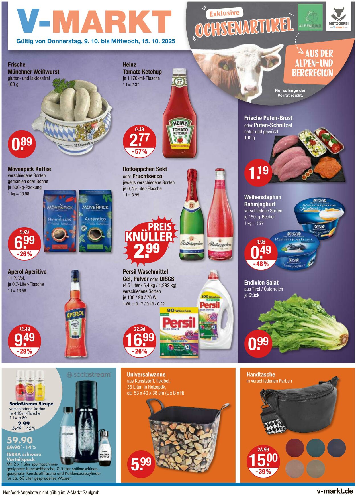 Prospekt V-Markt 09.10.2025 - 15.10.2025