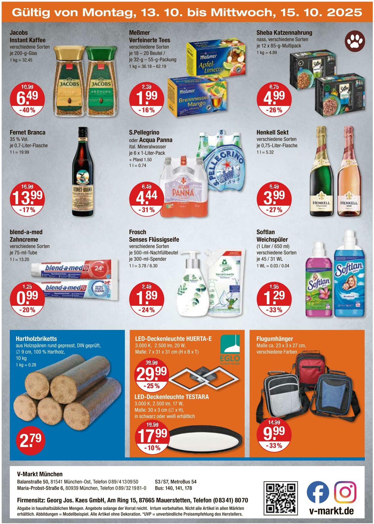 Prospekt V-Markt 09.10.2025 - 15.10.2025