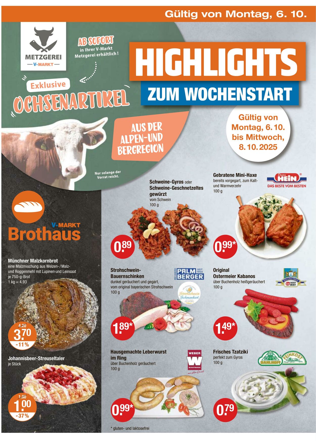 Prospekt V-Markt 02.10.2025 - 08.10.2025