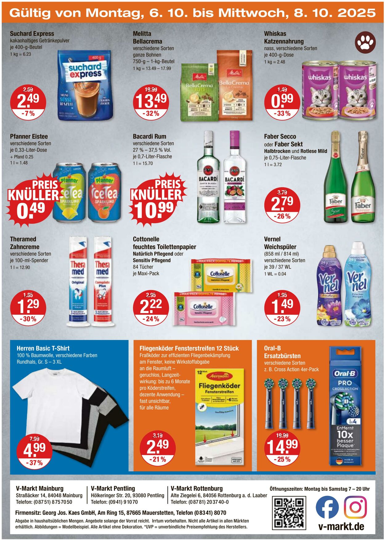 Prospekt V-Markt 02.10.2025 - 08.10.2025